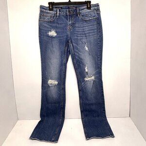 Vigoss Jeans The Jagger Crop Straight Distressed Jeans Women's Size 30 x 26